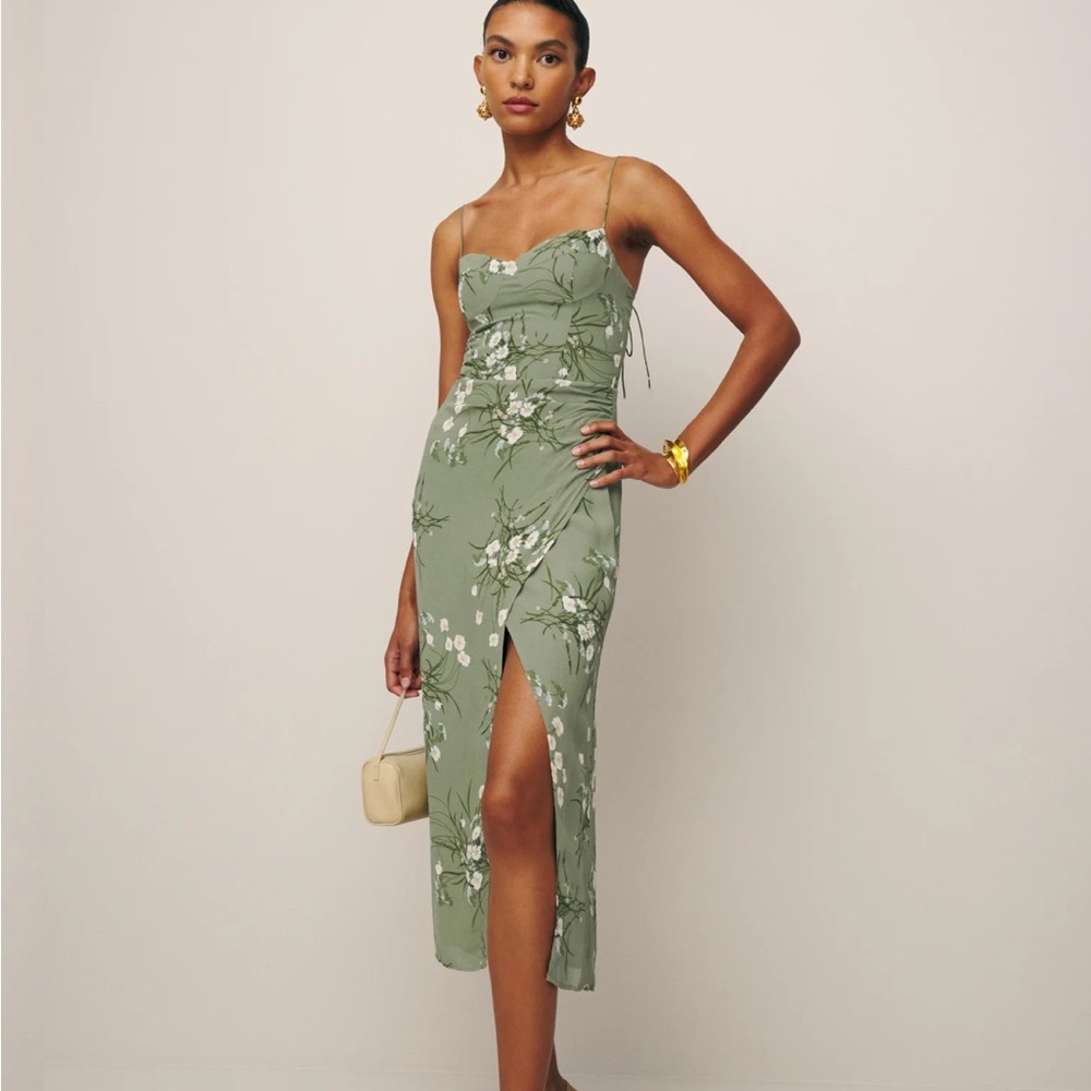 Reformation Kortney Floral Print Slipdress